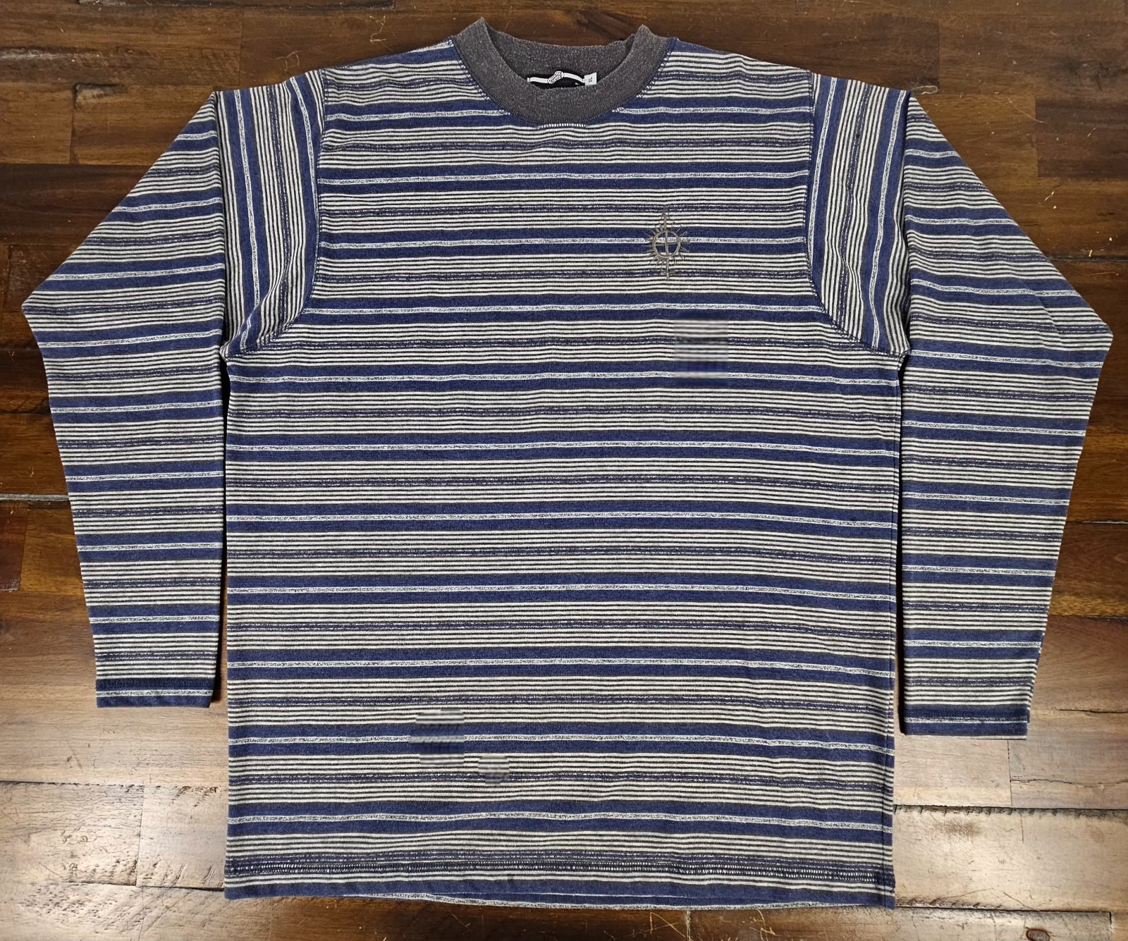 Vtg 90s Marithe Francois Girbaud Shirt Mens XL RARE Stripped L/S Poly Cotton USA