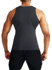 NELEUS Men’s 3 Pack Dry Fit Compression Tank Top Tight Muscle Shirts,5074,Bla…