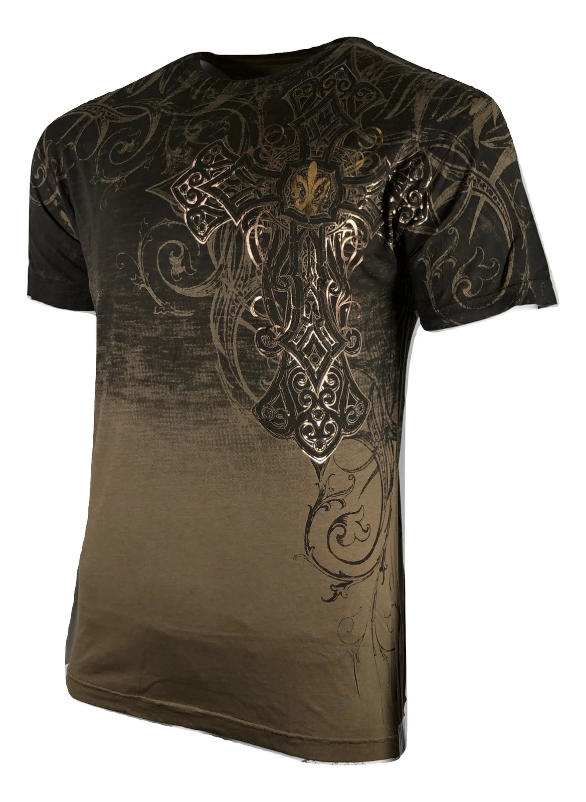 Xtreme Couture By Affliction Men's T-Shirt DECRETUM Brown Biker S-5XL gallery