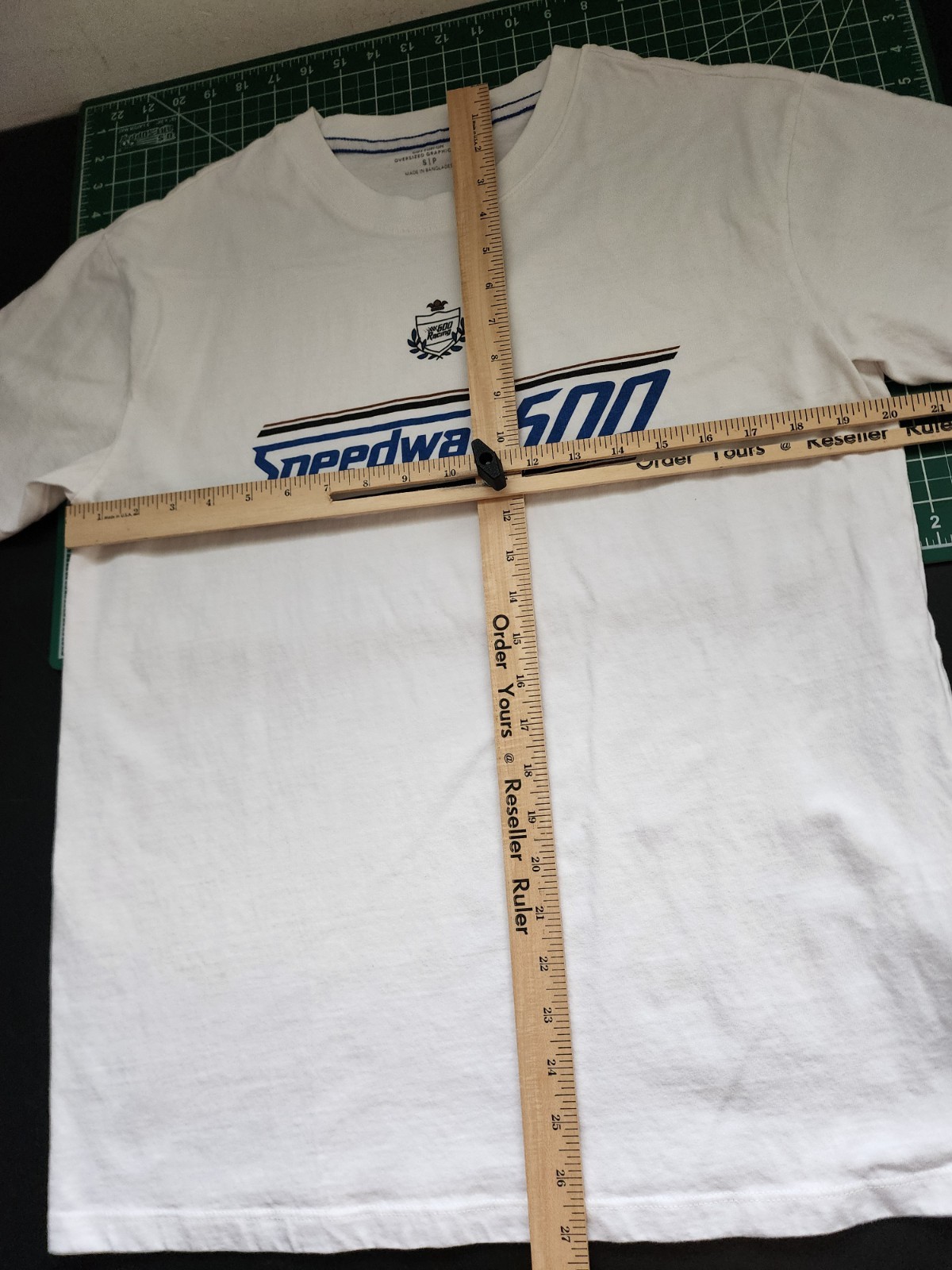 Cotton On T-SHIRT Men’s Size Small White Oversized Speedway 500 Graphic Tee gallery