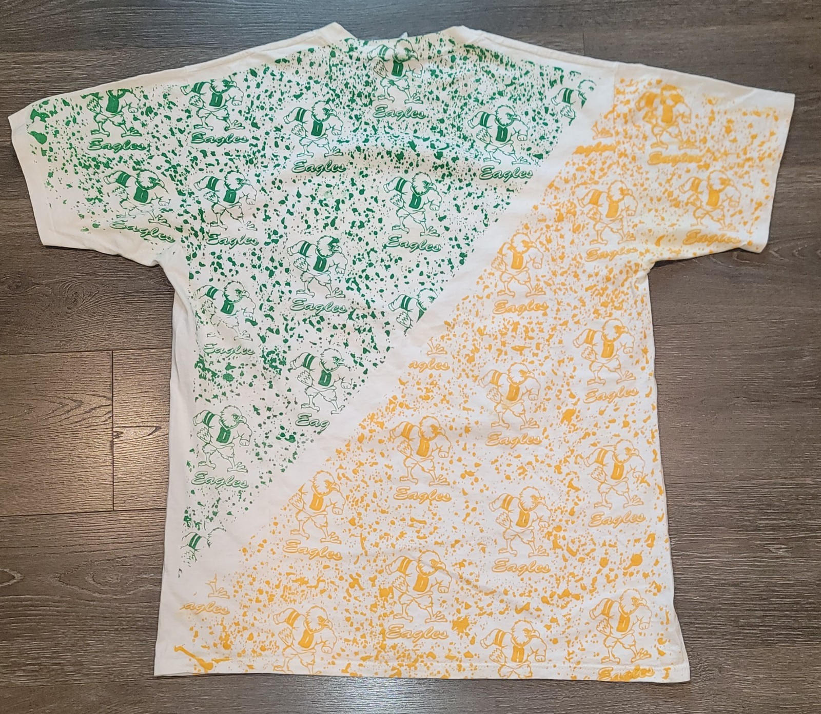 Vintage DeSoto Eagles High School Football AOP T Shirt Single Stitch Rare gallery