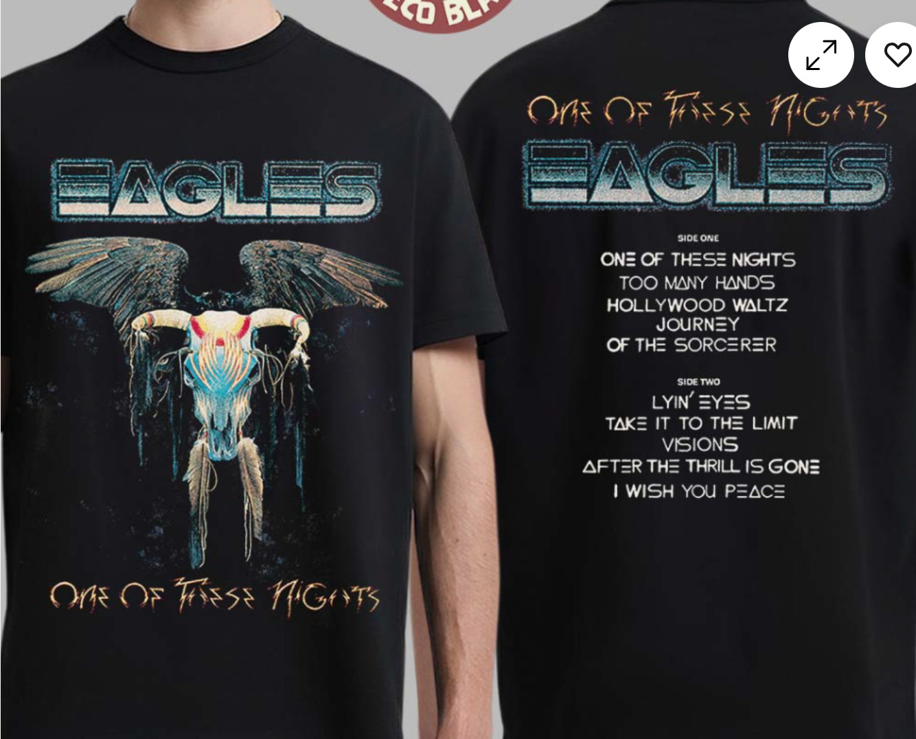 Eagles One Of These Nights Deluxe Edition Merch Album Cover Withtshirt