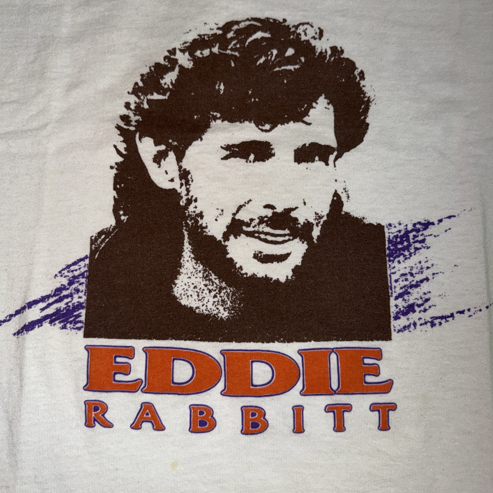 Vintage Eddie Rabbit Jersey Boy Single Stitch Shirt Size Large gallery