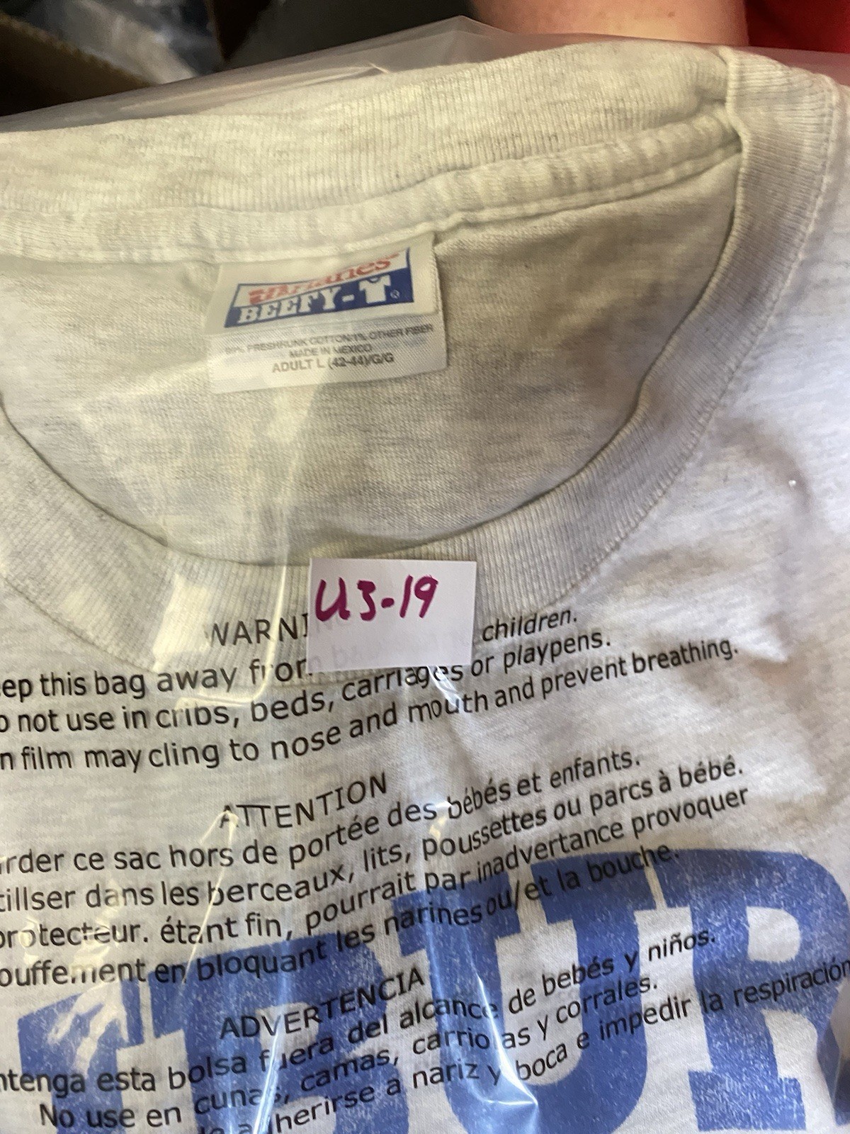Hanes Vintage Mens T Shirt Large Grey Track and Field Cross Country Auburn Mass gallery