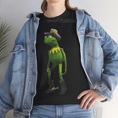 Muppets Cowboy Kermit The Frog Funny 90s Vintage Look S-5XL Tee Men Women Unisex
