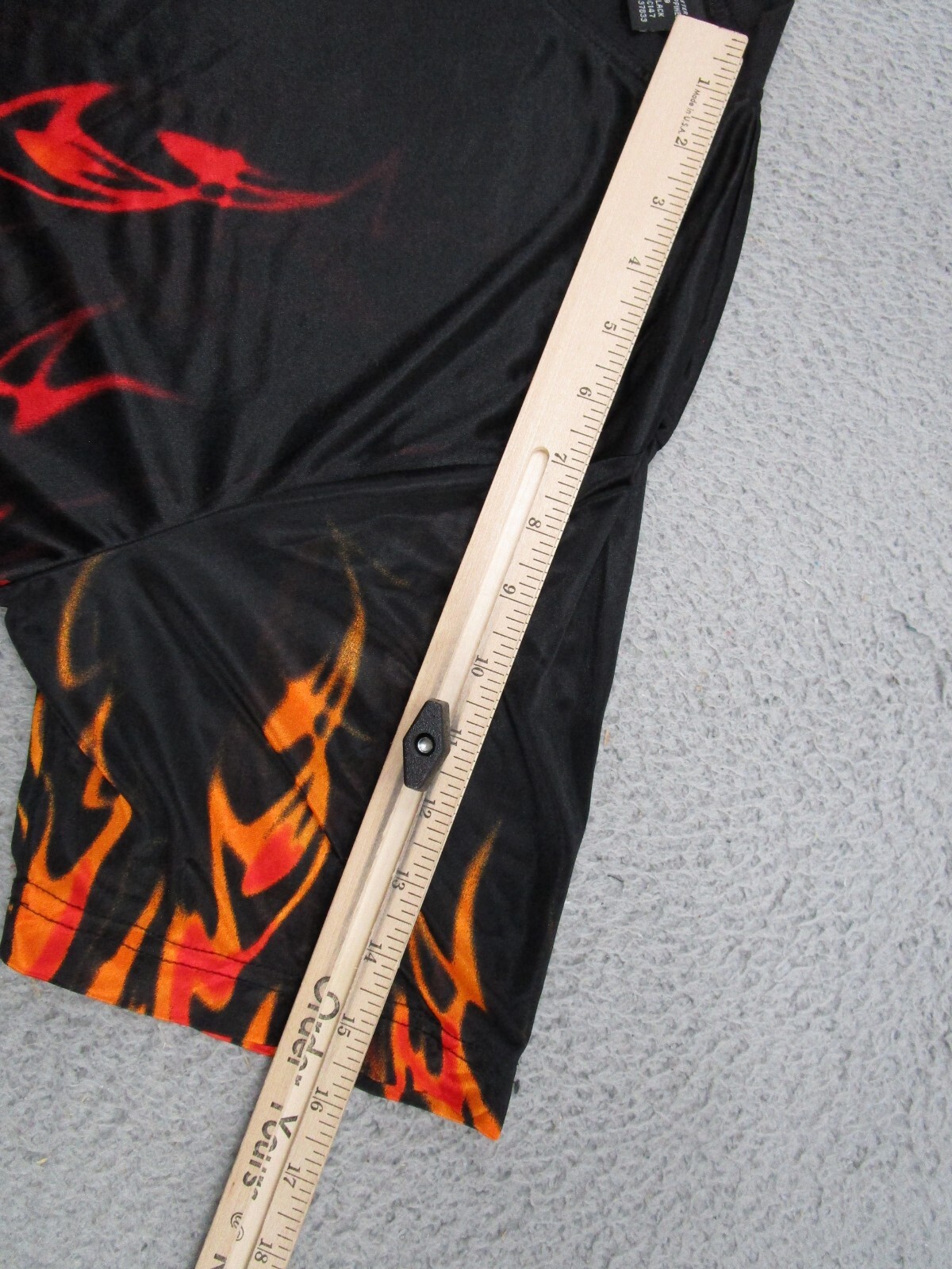 Vintage Y2K No Boundaries Sheer Lightweight Flame T-Shirt Mens Size M Grunge gallery