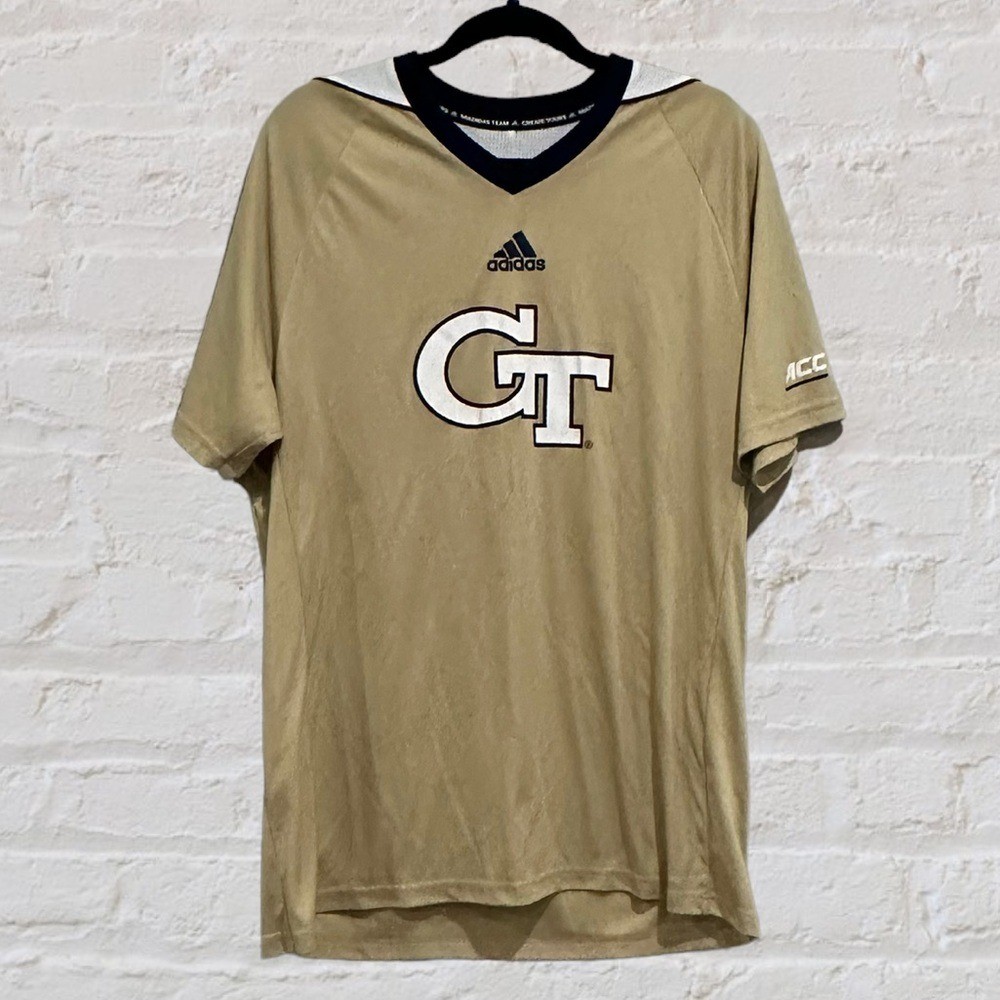Adidas Georgia Tech Climacool V-Neck Jersey Men’s Sz XL