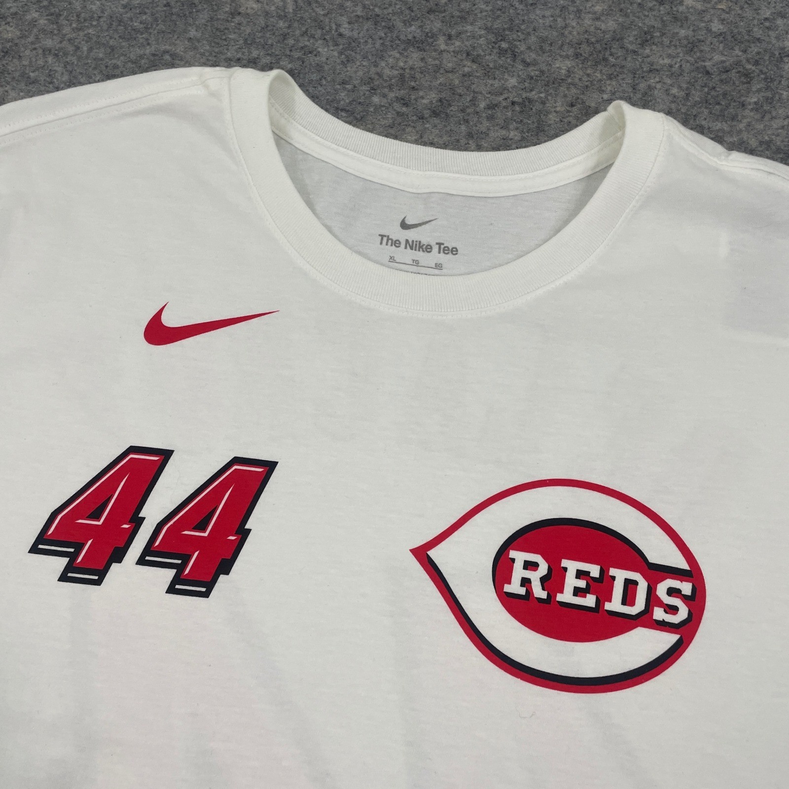 Nike Elly De La Cruz Cincinnati Reds T-Shirt #44 Speedway Classic White Men's XL gallery