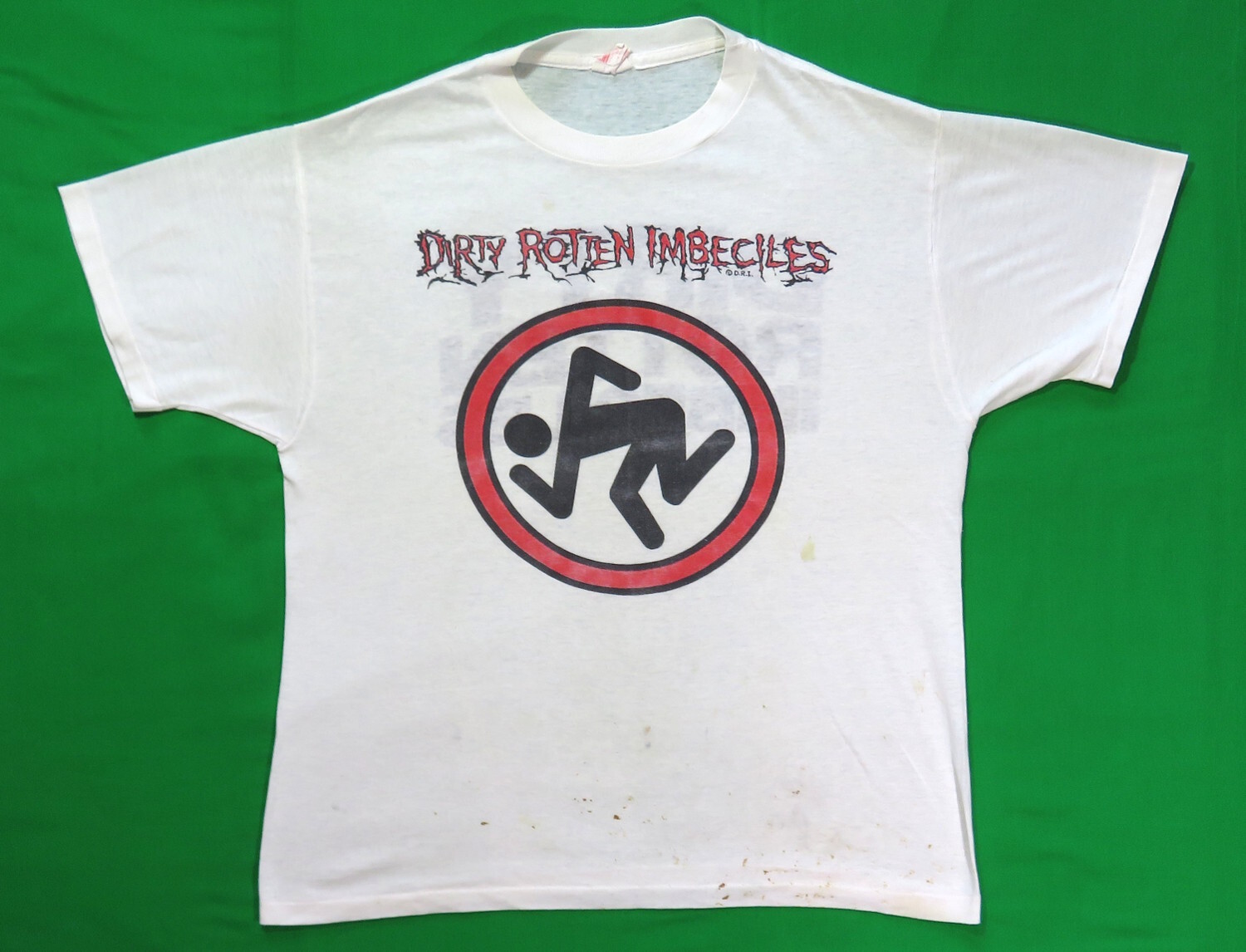 Dirty Rotten Imbeciles Vintage T Shirt 1980's Tour DRI Crossover Thrash Skank gallery