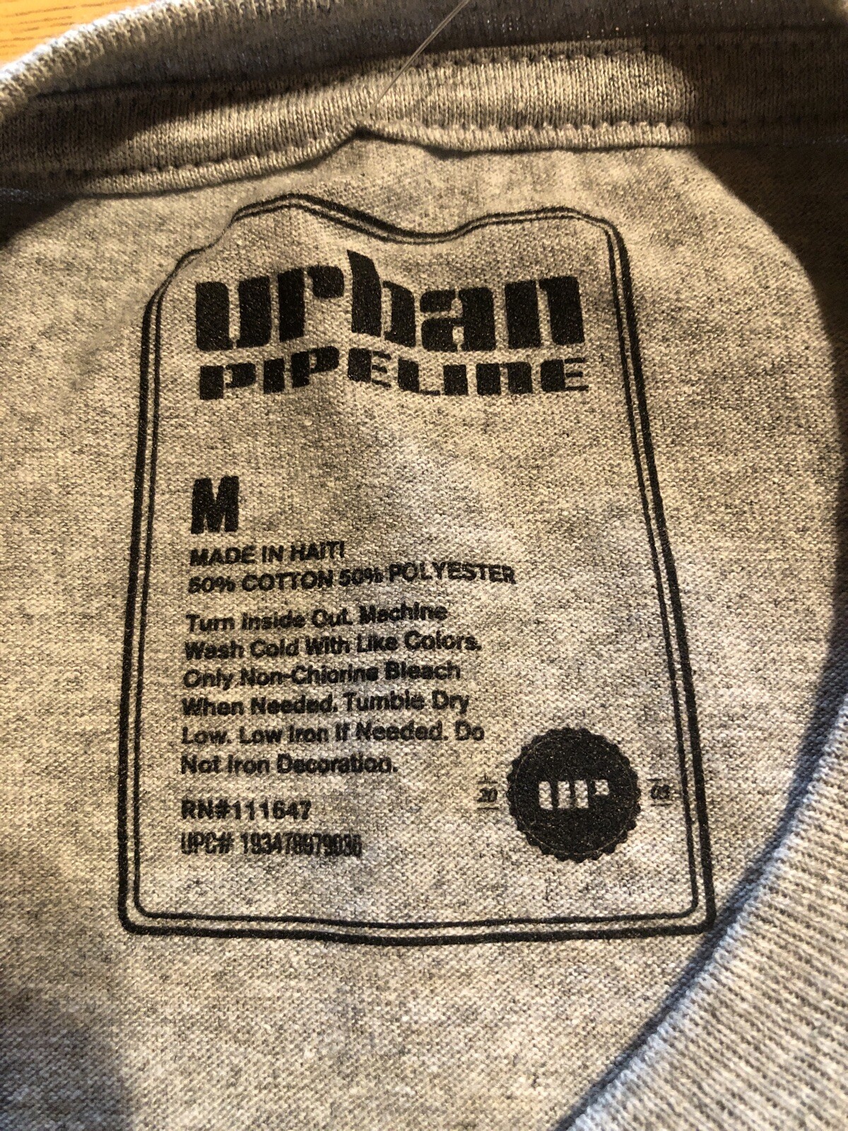 Urban Pipeline Mens TShirt Medium Gray Retail $20 (s-blk-33-15) gallery
