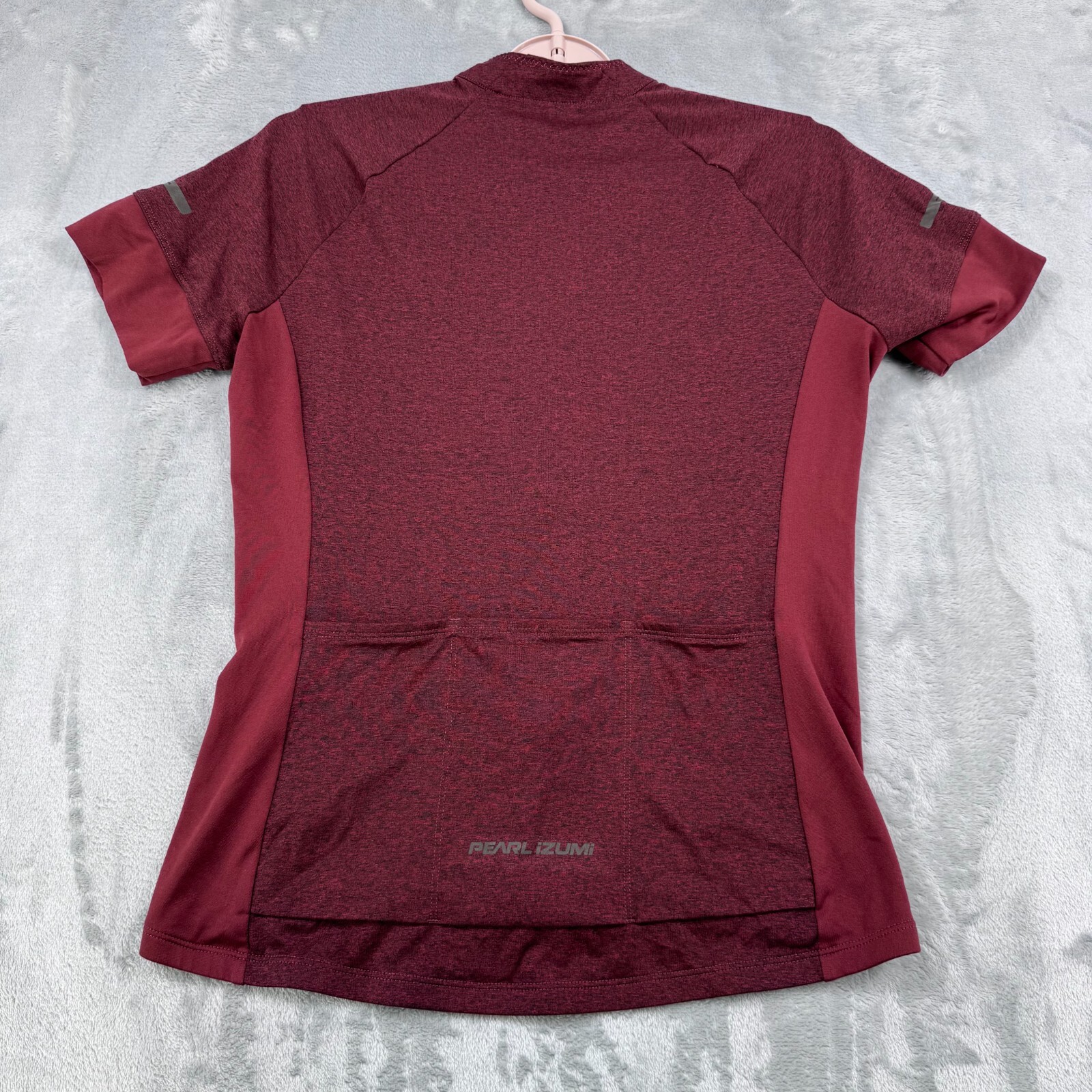 Pearl Izumi Classic Cycling Shirt Womens Medium Red Full Zip Short Sleeve gallery