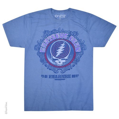 GRATEFUL DEAD-FILLMORE BLUE-STEAL YOUR FACE-T-SHIRT S-M-L-XL-XXL-3X Garcia, Lesh gallery