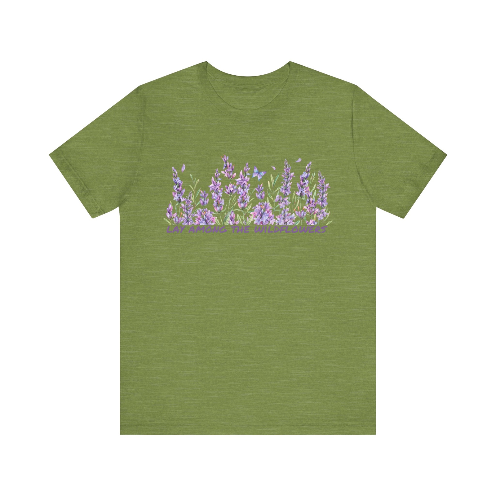 Peaceful Paradise: Lay Among The Wildflowers, Unisex Comfortable Bella + Canvas