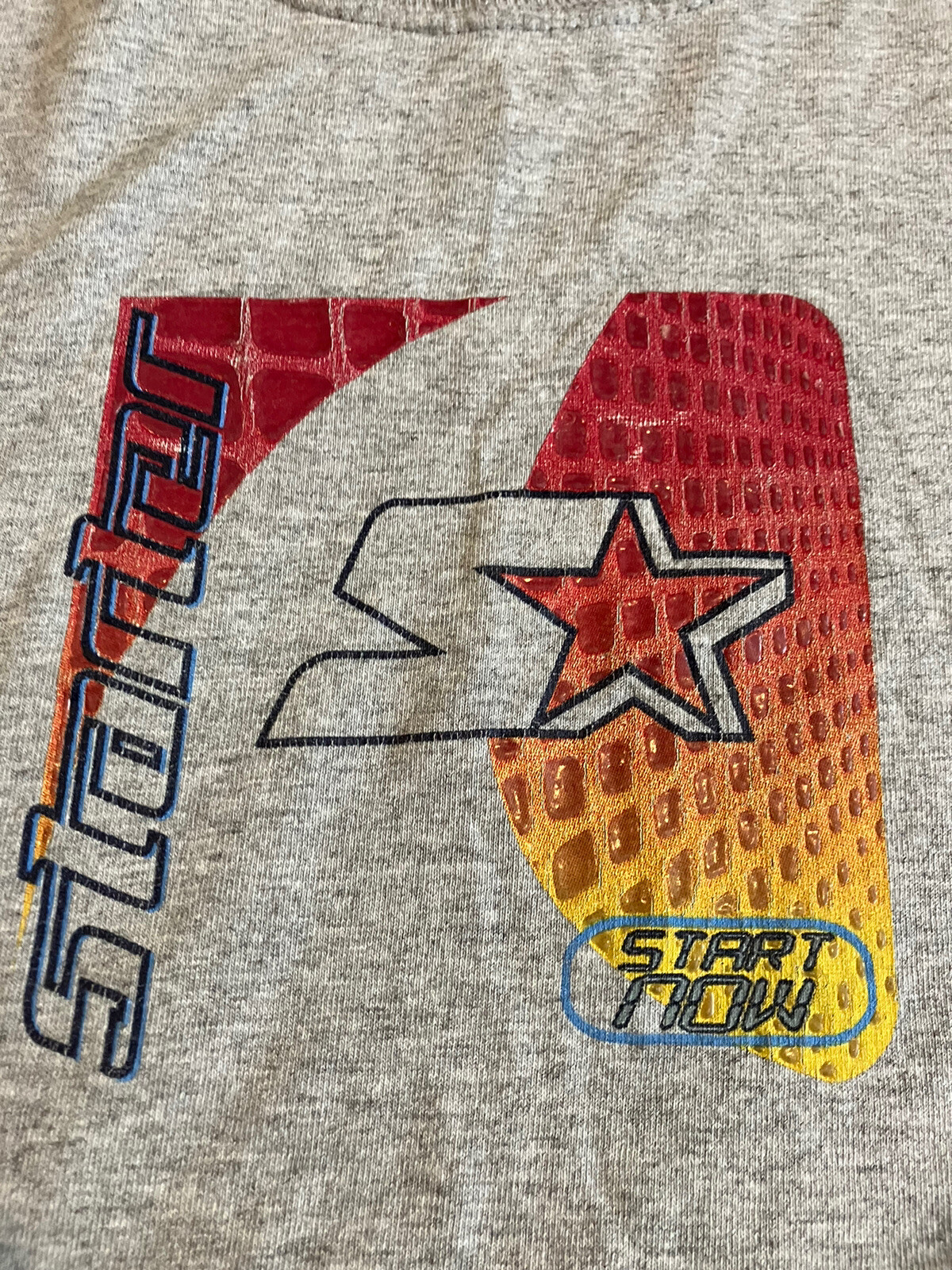Vintage - Starter - Gray Long Sleeve T Shirt - Spellout Logo On Sleeve - XXL gallery