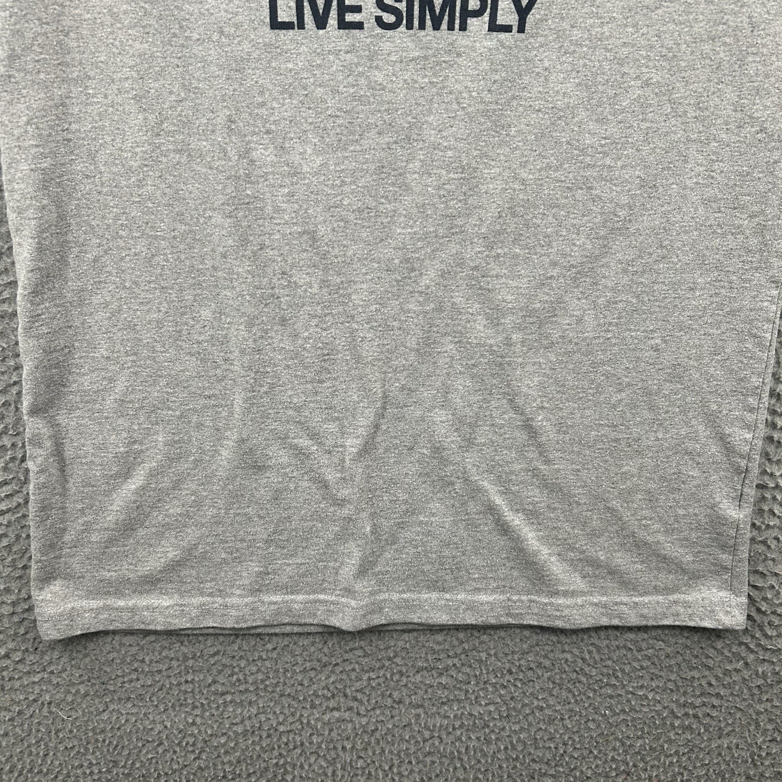 Patagonia Shirt Mens Small Gray Outdoor Hiking Live Simply Graphic Tee Adult S gallery