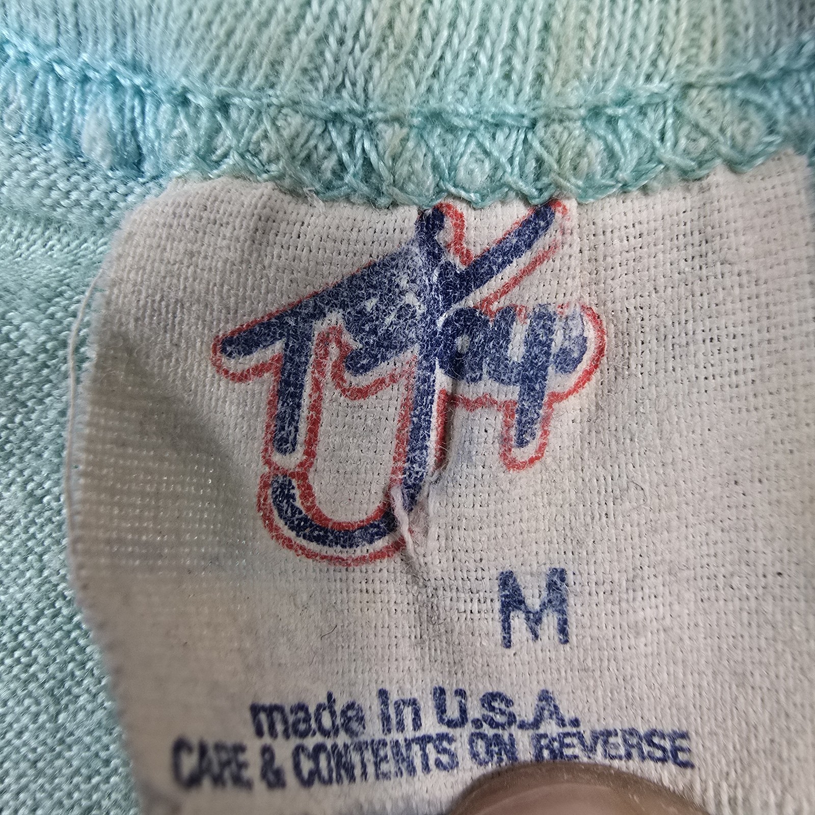 Vintage Tank Top Pago Pago Samoa Blue Distressed Size Medium Shirt TeeJays gallery