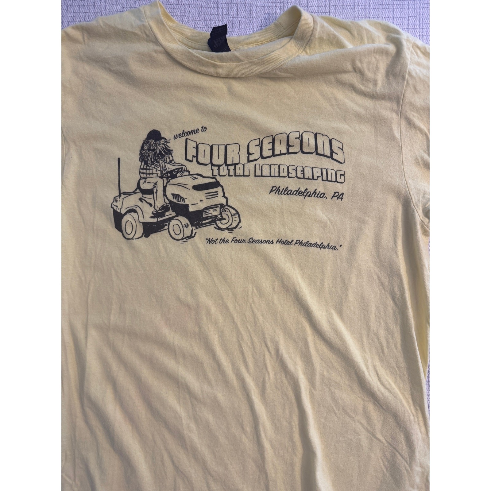 Four Seasons Total Landscaping Philadelphia Yellow Novelty T-Shirt, Medium gallery