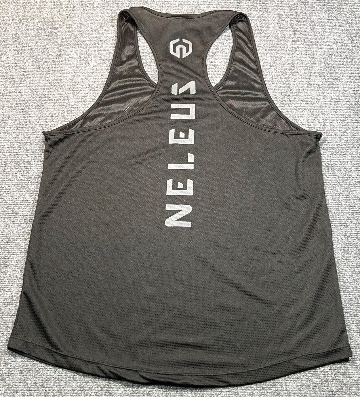 NELEUS 'Dry Fit Logo Muscle' Mesh Tank Top Men's M Gym Workout Exercise Blk NEW! gallery