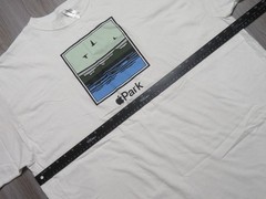 Apple Park Pond T-Shirt (White / Multi), 100% Cotton Size 3XL Men Pre Owned