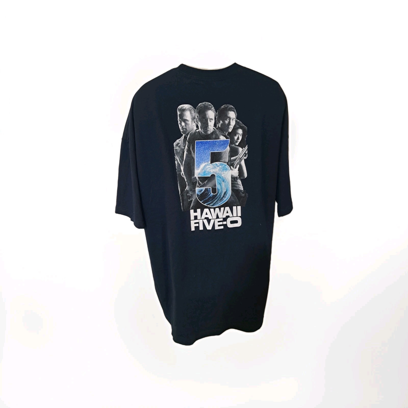Hawaii Five-O Shirt Mens 3XL Navy Blue Graphic Back Hit Double Sided Tee gallery