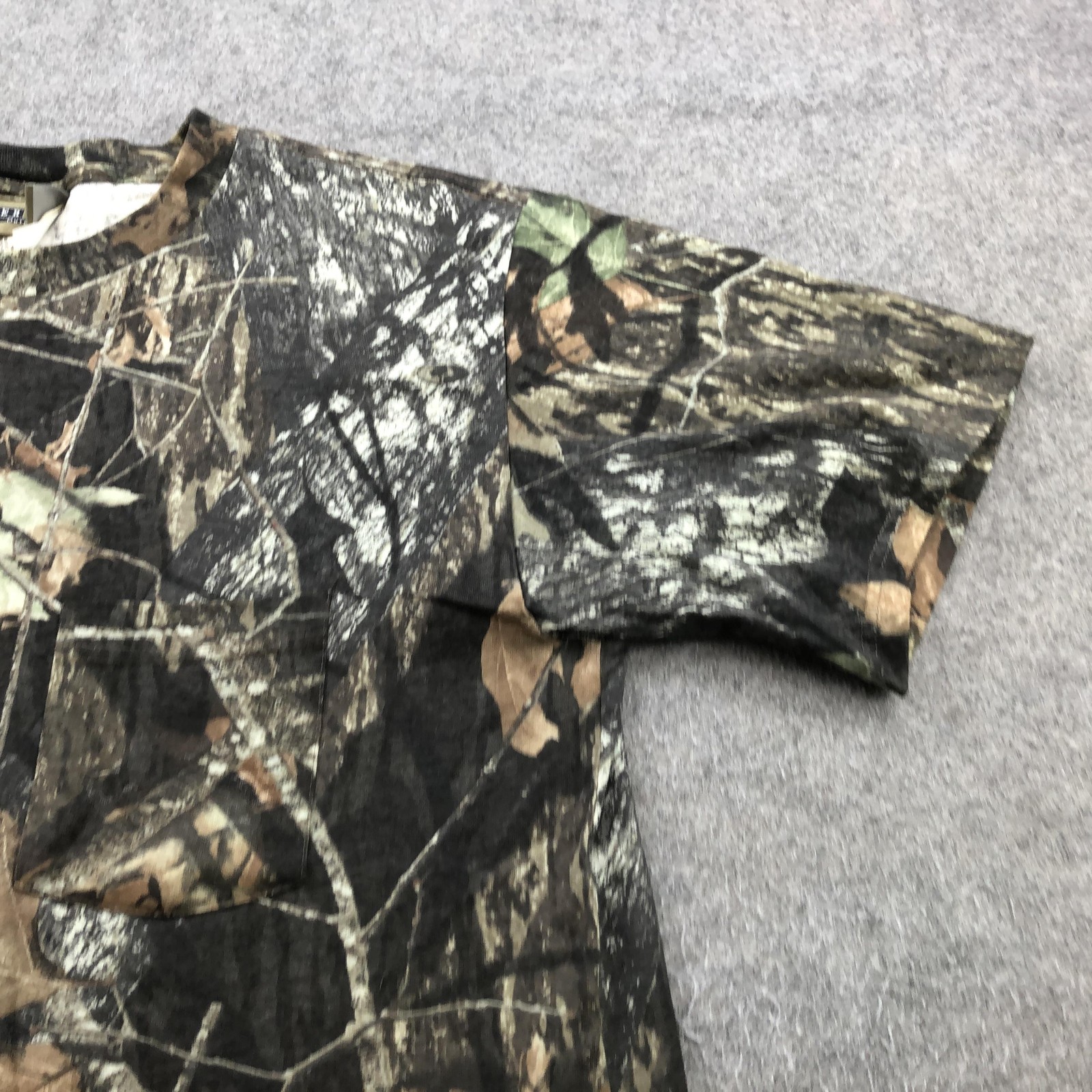 Jerzees Outdoors Shirt Mens Large Brown Camo Outdoor Hunting Tee Short Sleeve gallery
