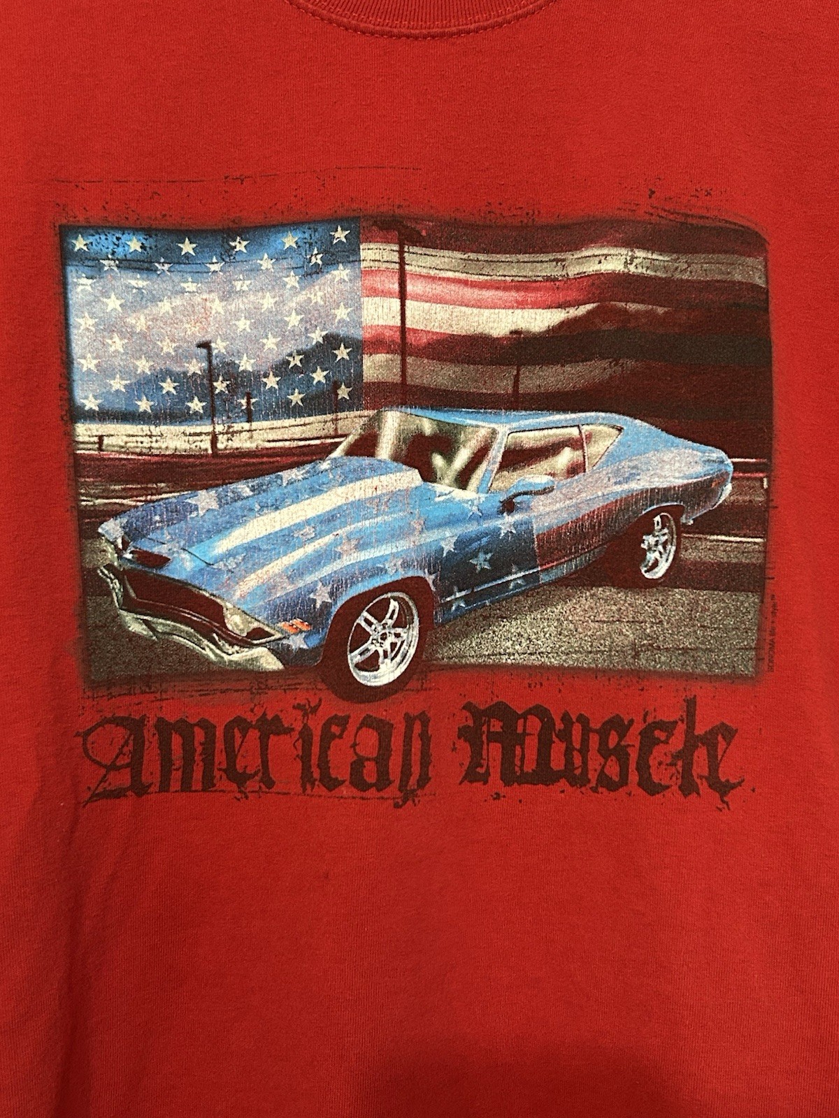 VTG Sonoma Red American Cars Graphic Print Crew Neck Short Sleeve Men's gallery