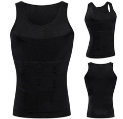 Men’s Slimming Body Shaper Vest Abs Abdomen Compression Workout Tank Tops…