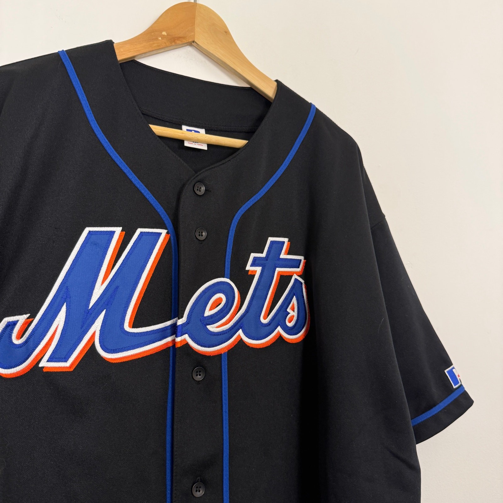 Vintage 90s New York Mets NYC MLB Baseball Sports Jersey Black XXL Strteetwear gallery