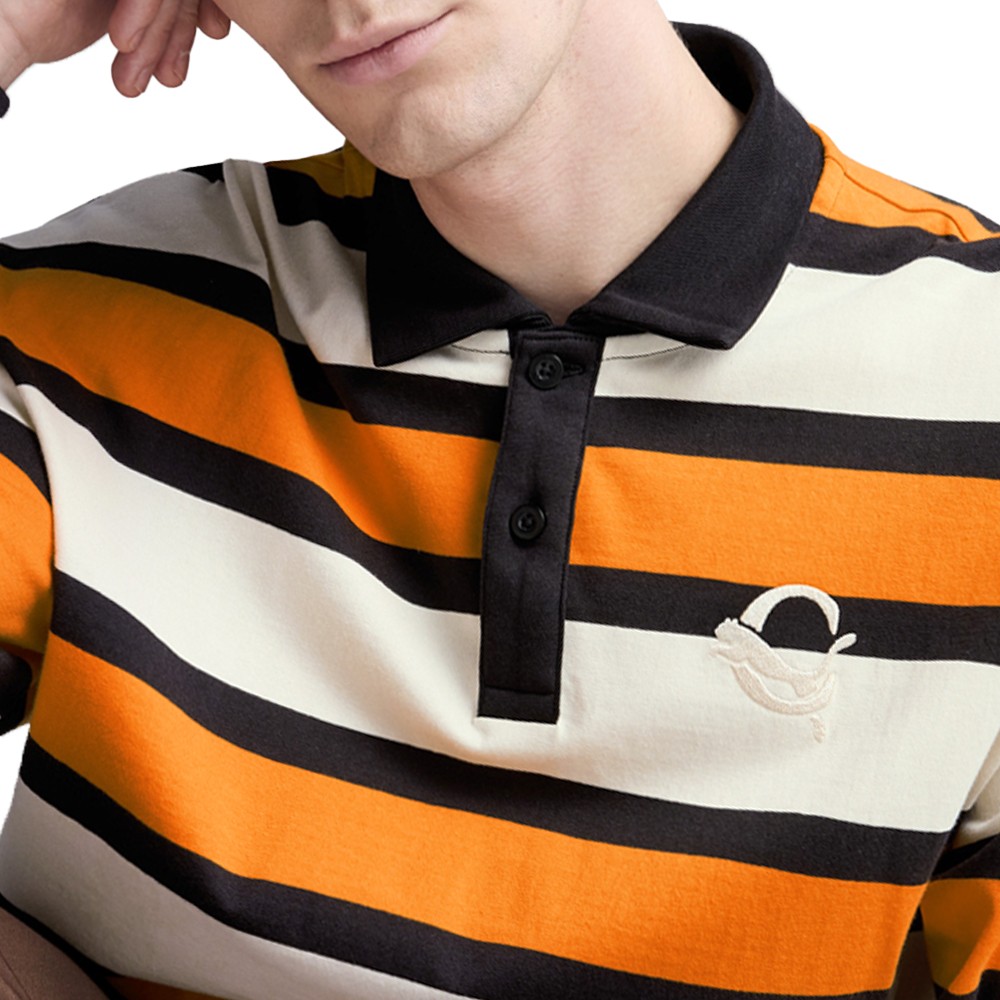 PUMA Carrots X Collared Long Sleeve Pullover Shirt Mens Orange, White Casual Top gallery