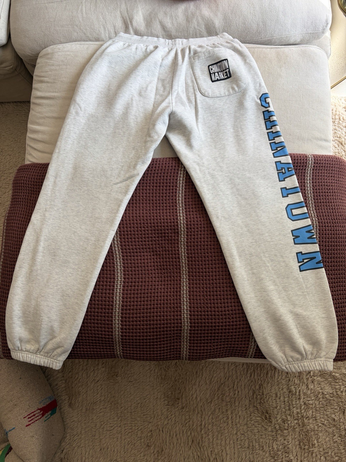 Chinatown Market CUNY City Tech Gray Graphic Jogger Sweatpants Drawstring Cuffs gallery