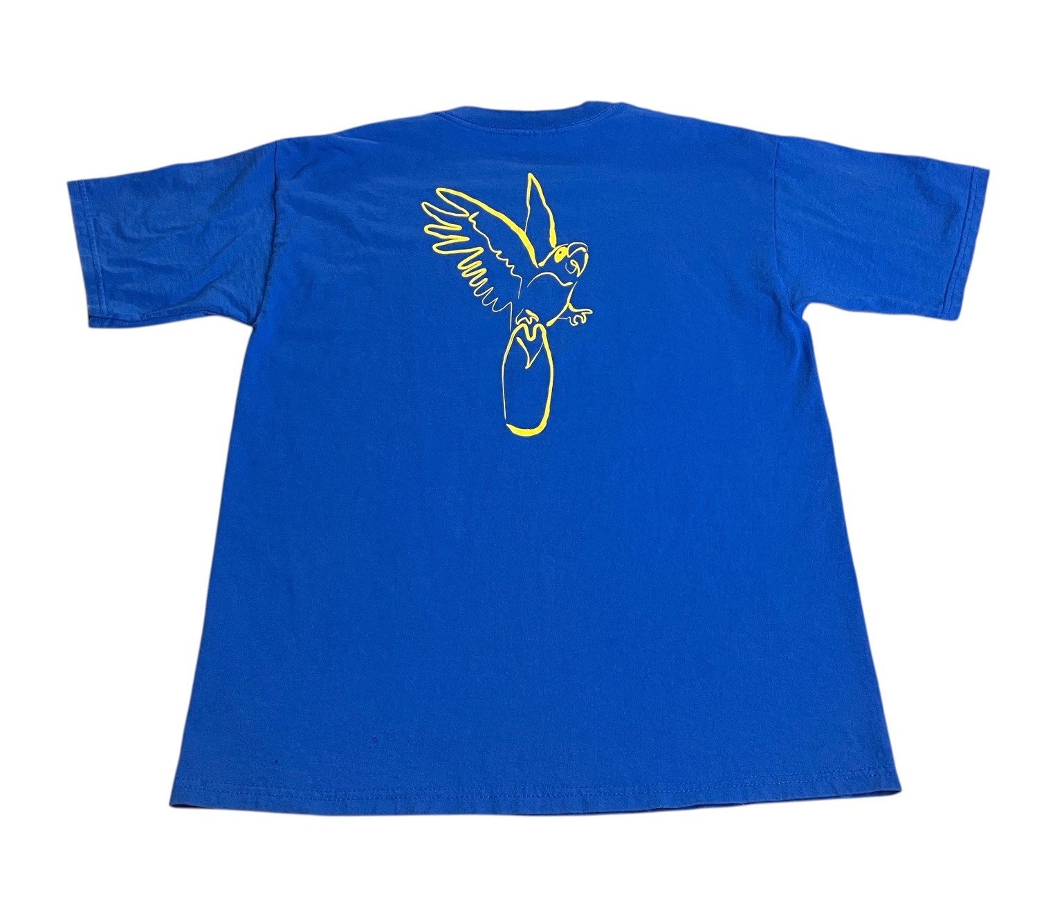 Vintage Y2K Isle Of Capri Casino Shirt Mens L Blue Double Sided Parrot Graphic gallery