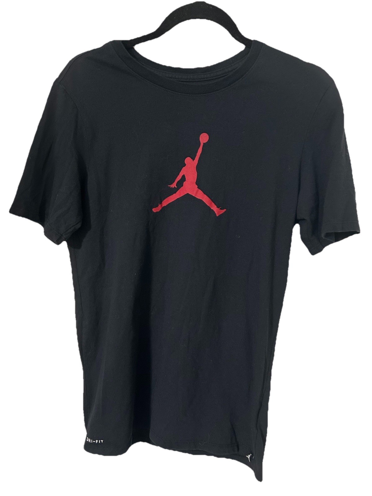 Nike Air Jordan Dri-FIT Jumpman T-Shirt Mens Small Black Red Graphic Logo