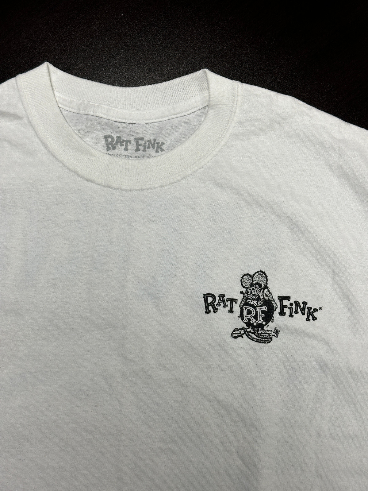 Men's Ed Big Daddy Roth Rat Fink Chevy Cruisin USA White Cotton T-Shirt M-3XL gallery