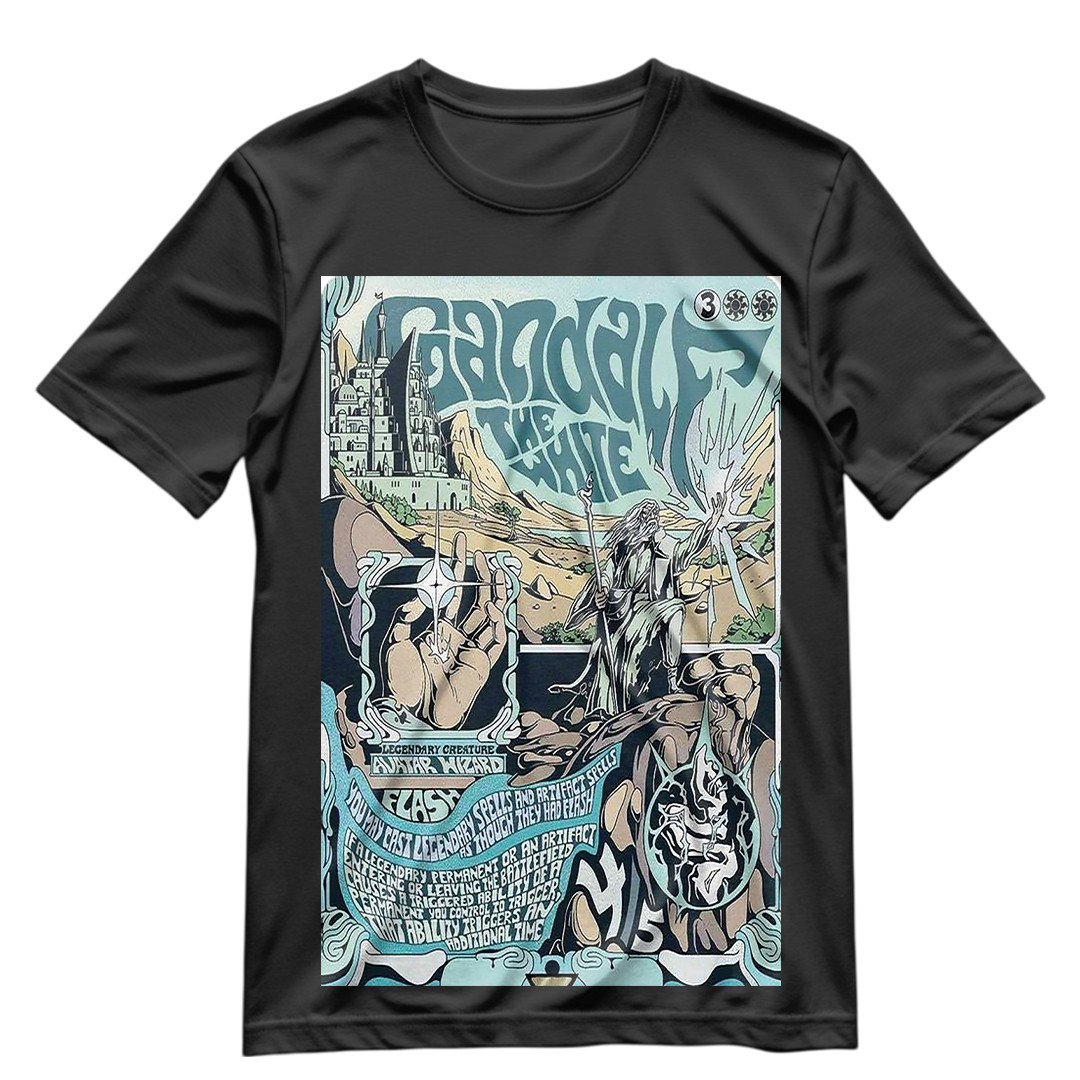 The Lord Of The Rings Gandalf The White Shirt S-3XL Gandalf MTG Graphic T Shirt gallery