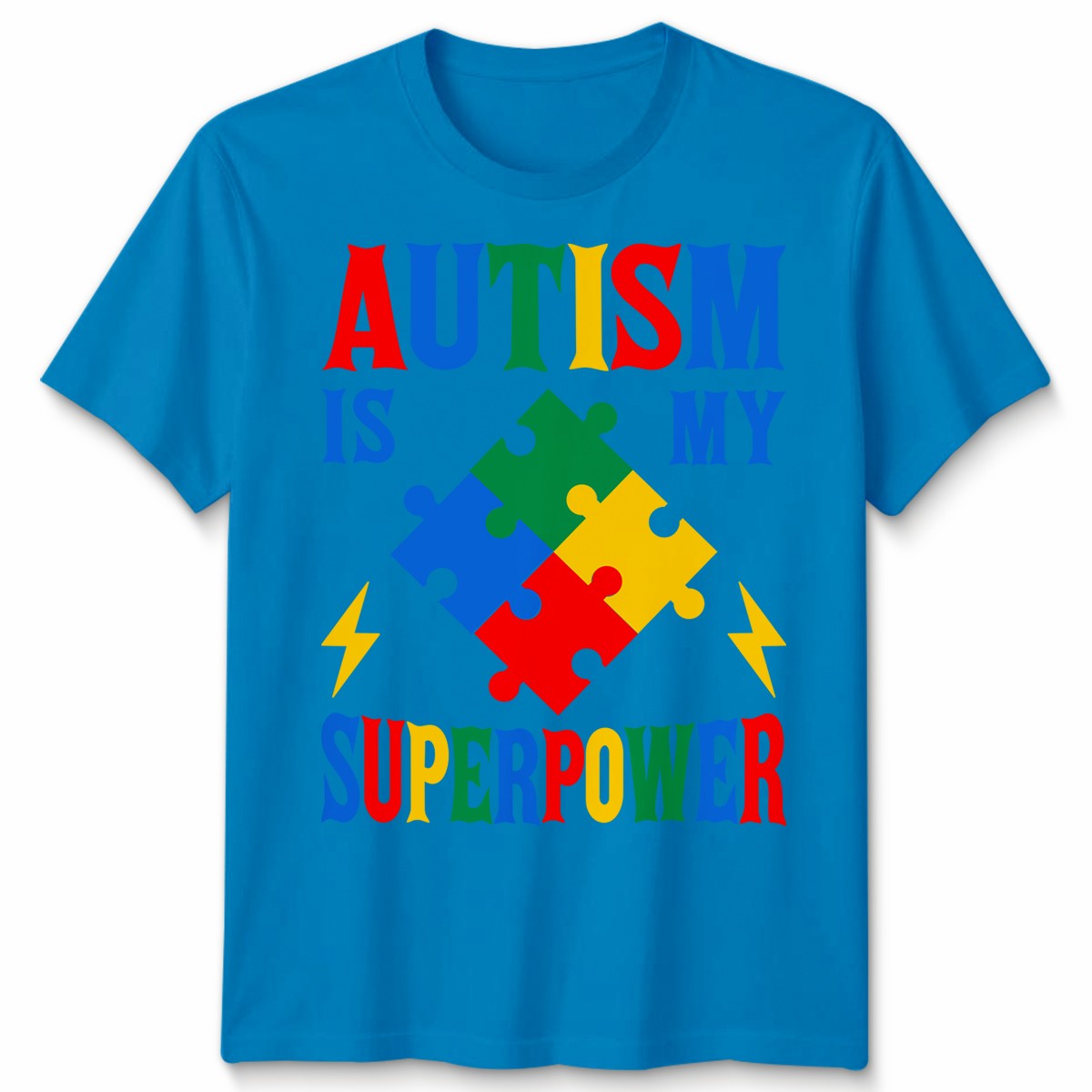 Autism Is My Superpower Autistic Unisex Tshirt Neurodiversity Awareness Gift Tee gallery
