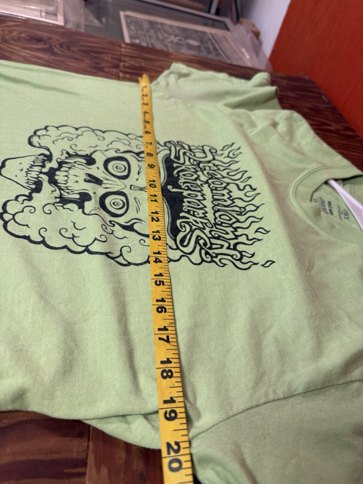 Dreamland Skate Parks, Burnside Hi Vis Yellow Green Medium T-Shirt, Radical Man! gallery