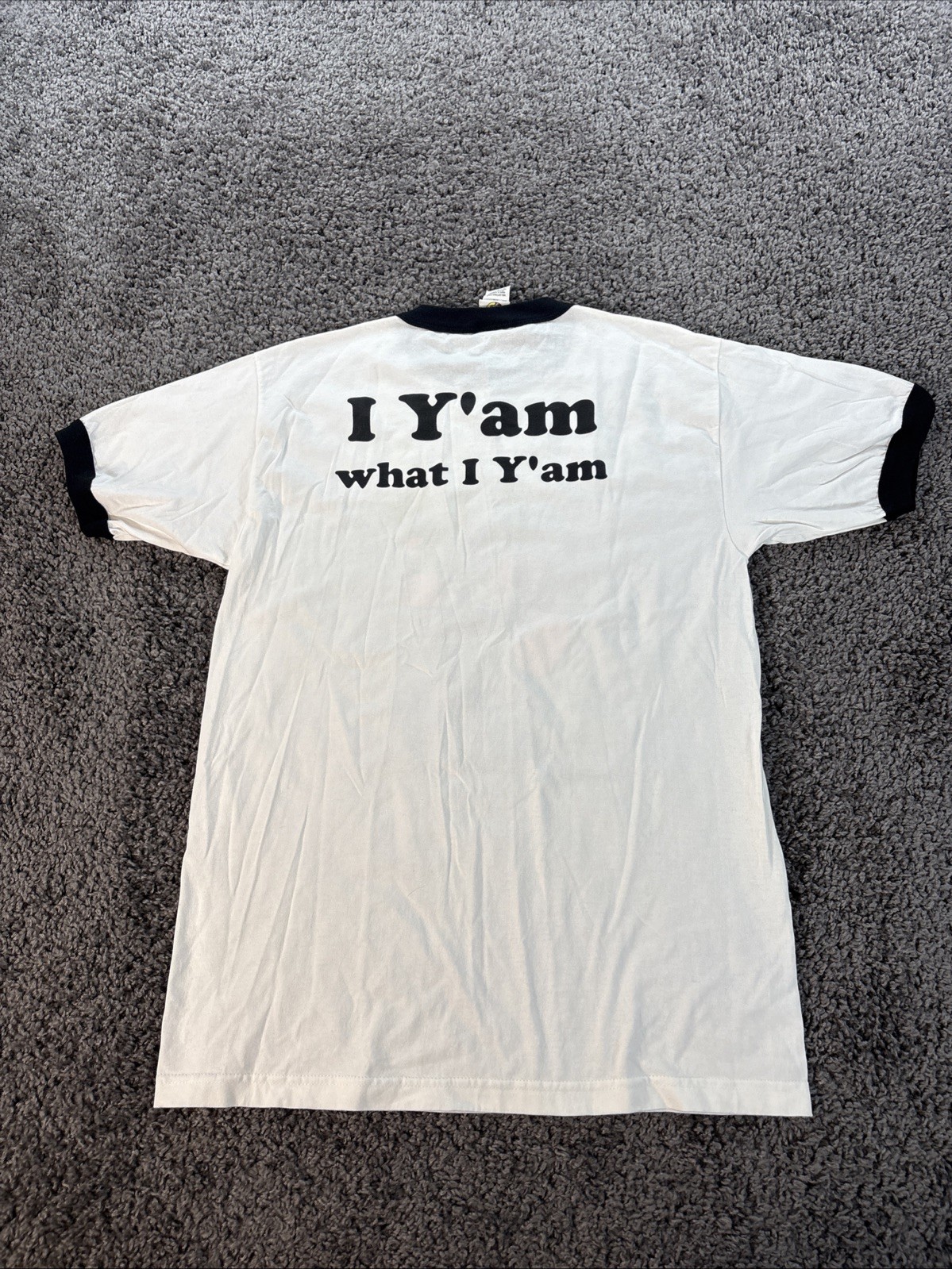 Vtg Popeye T Shirt Mens Large White Graphic Spinach I Y’am What I Y’am Y2K gallery