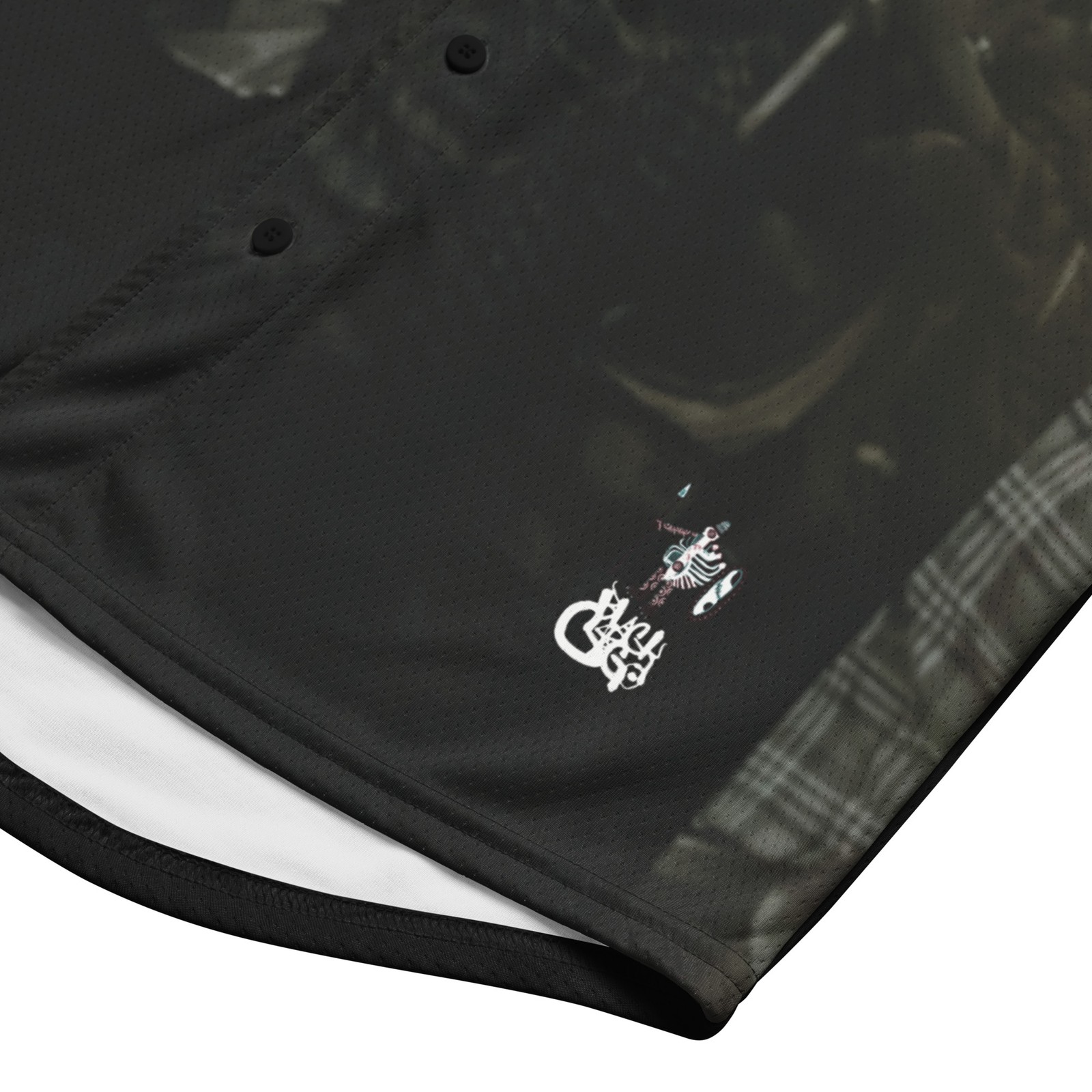 BlackCargo Mens Recycled Baseball Jersey Eco Friendly Streetwear Grey S M L XL gallery