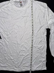 Vintage NOS 90’s Large White Longsleeved Fruit Of The Loom Best Double Stitched.