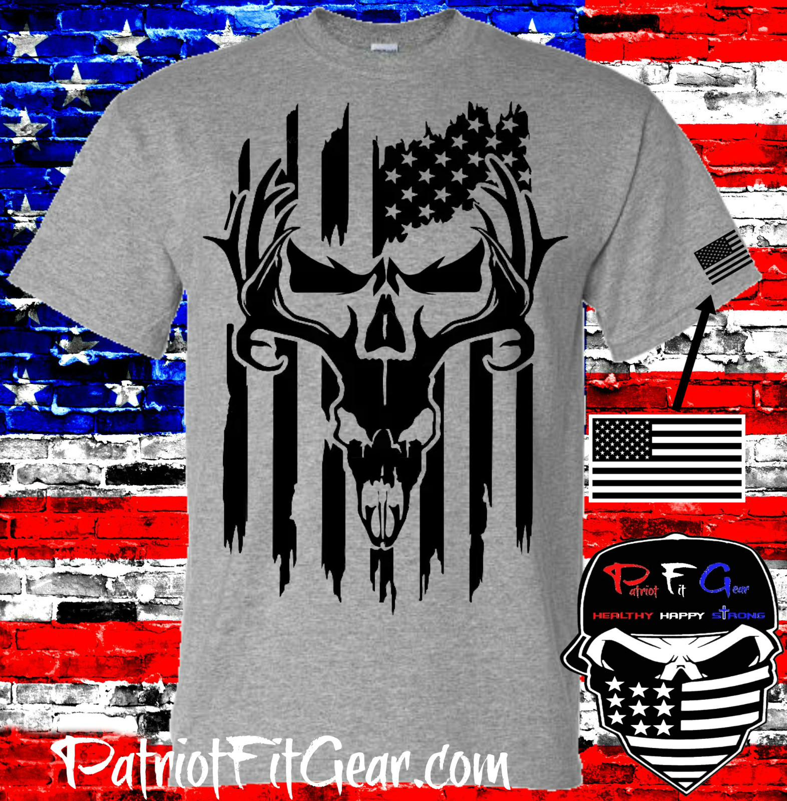 t-shirt,Hunting,Deer Hunting,Country Life,Bow Hunting,Buck Skull,Custom t-shirt gallery