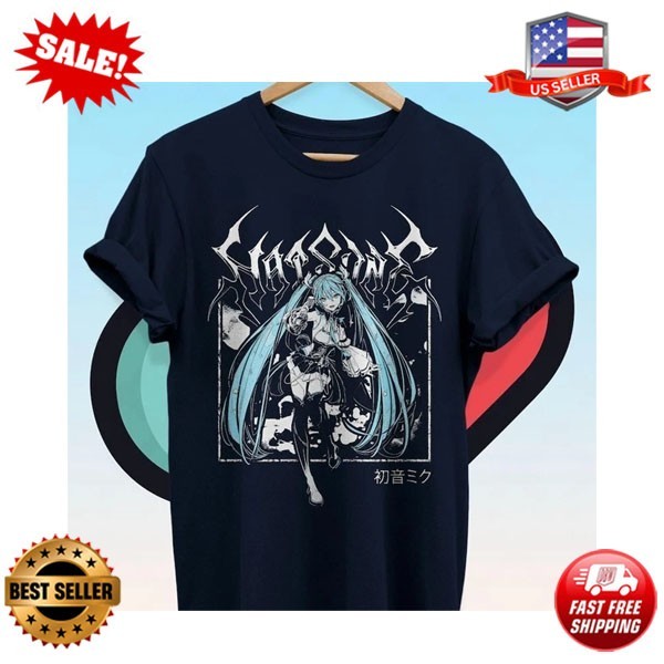 Hatsune miku vocaloid graphic tshirt
