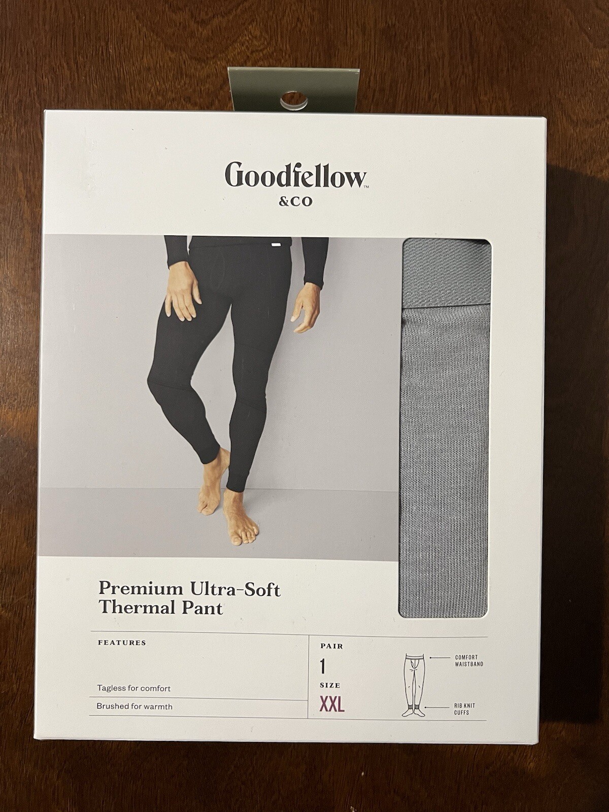 Goodfellow & Co Premium Ultra-Soft Tagless Thermal Gray Pants - XXL gallery