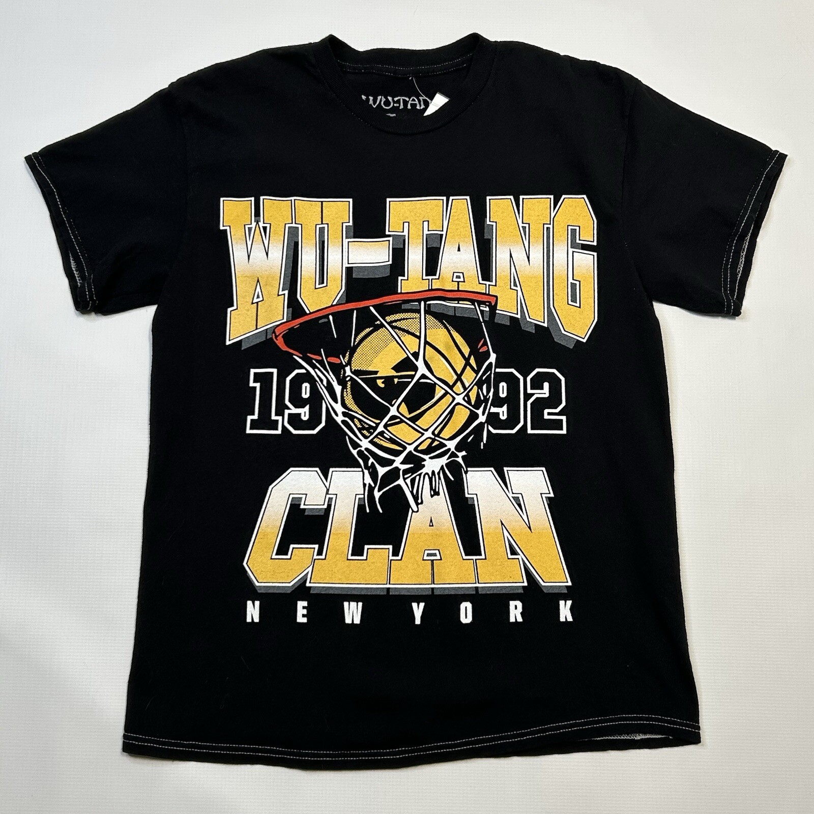 Wu Tang Clan 1992 New York T Shirt Mens Small Basketball Graphic Hip Hop Rap gallery