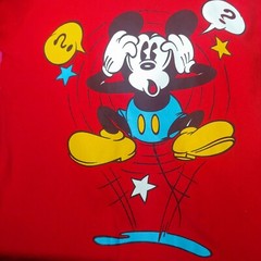 Mickey and Co Mickey Mouse Shirt XL Vintage Single Stitch OSFA Red Graphic