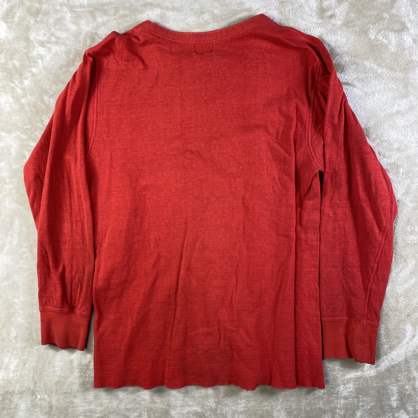 Vintage 70s Duofold 2 Layer Thermal Henley Shirt Mohawk NY Size Large Hunting gallery