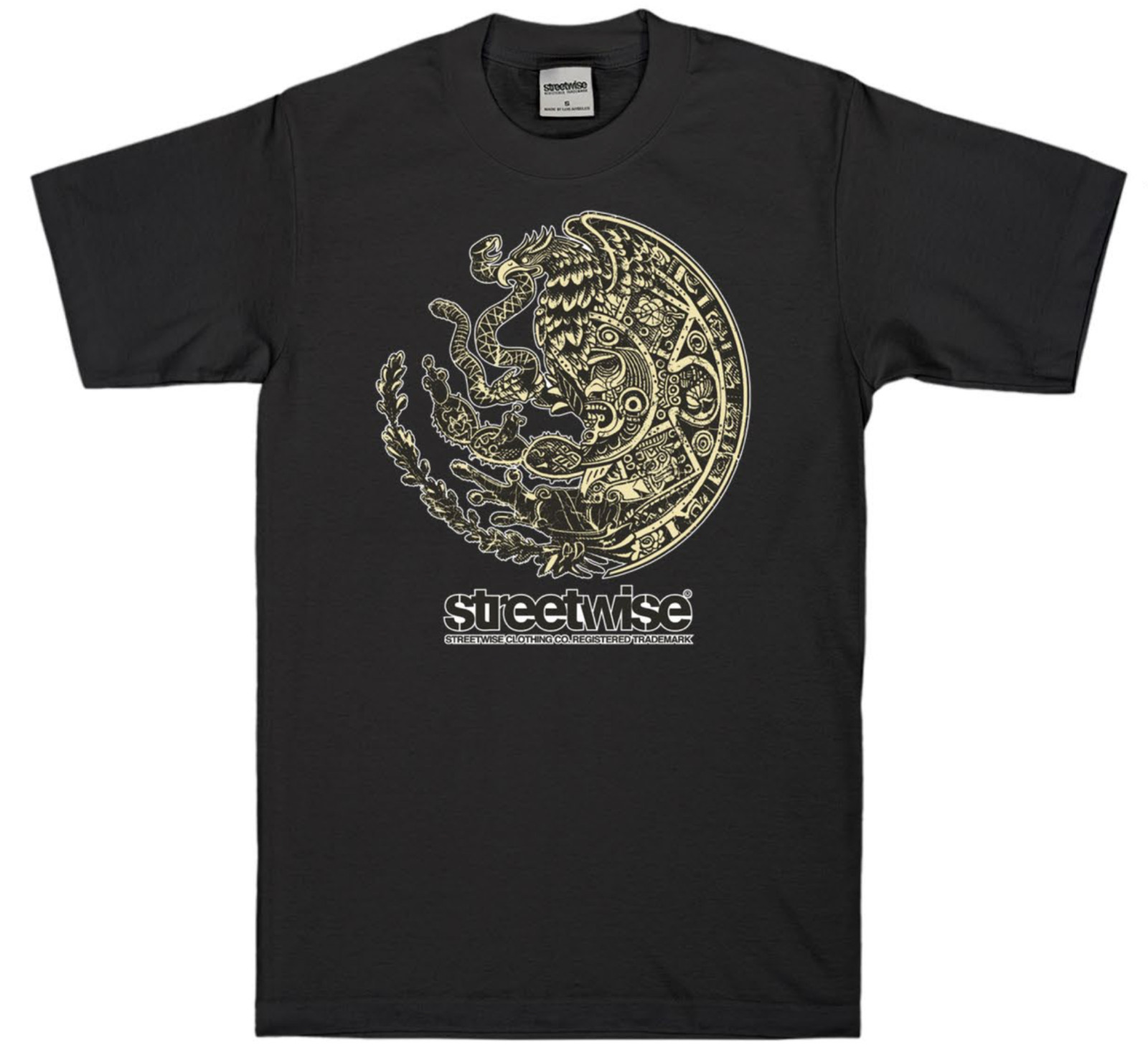 Streetwise Aguila Azteca Graphic T-Shirt Black M-L-XL-2XL-3XL-4XL-5XL gallery