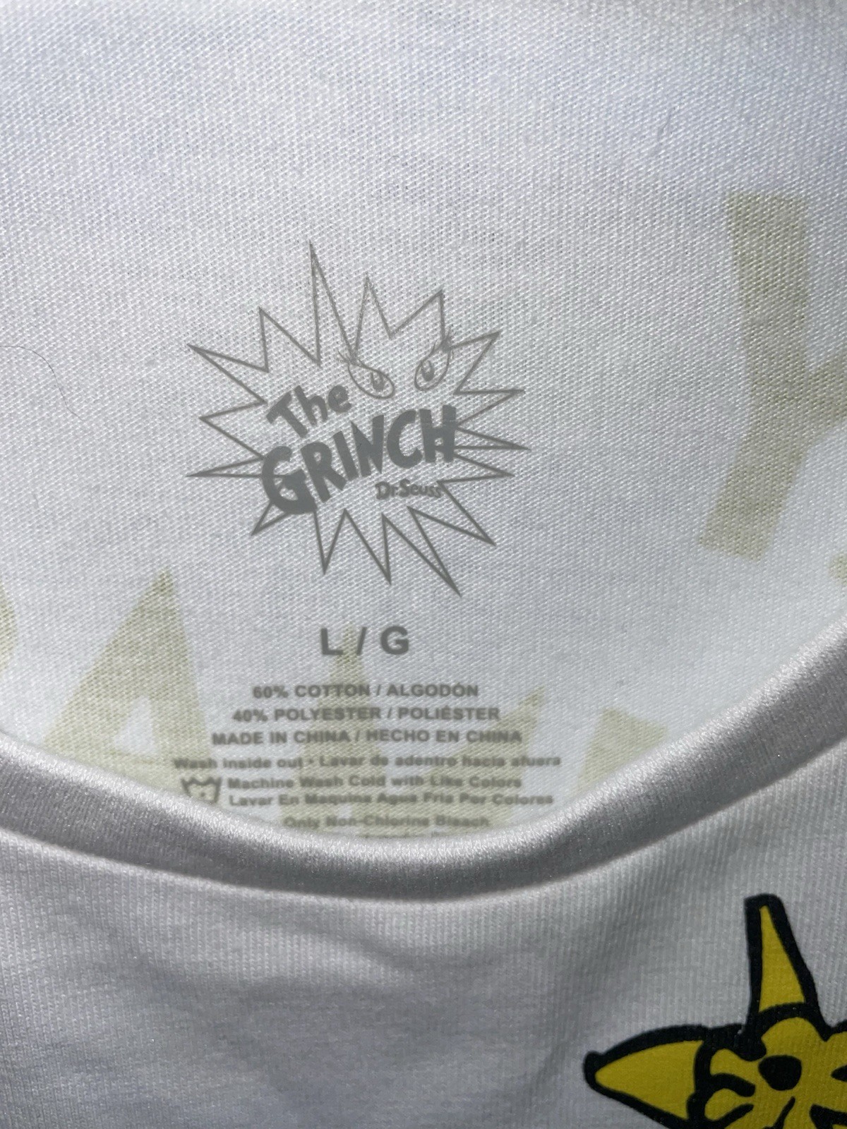 New Grinch Christmas tee shirt mens sz LARGE Double Sided Merry Grinchmas NEW!! gallery