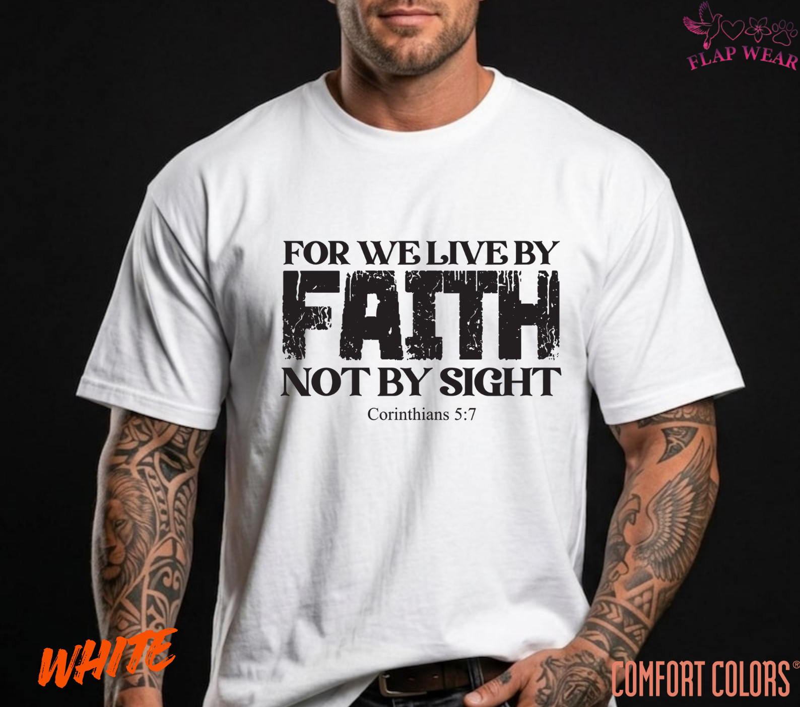 Unisex For We Live By Faith T-Shirt, Men T shirt,Women T shirt Gift ReligionTop gallery