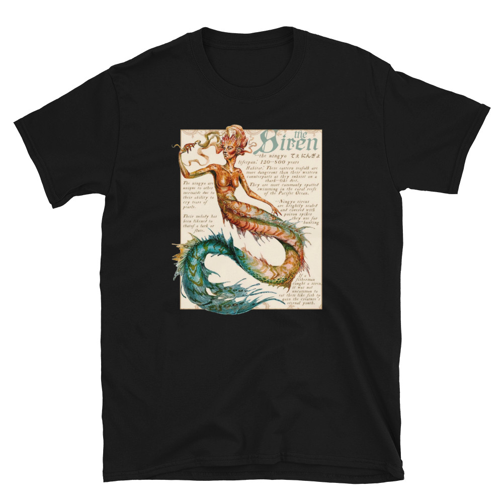 The Siren, Greek Gods, Heros, Art, Printed T-Shirt gallery
