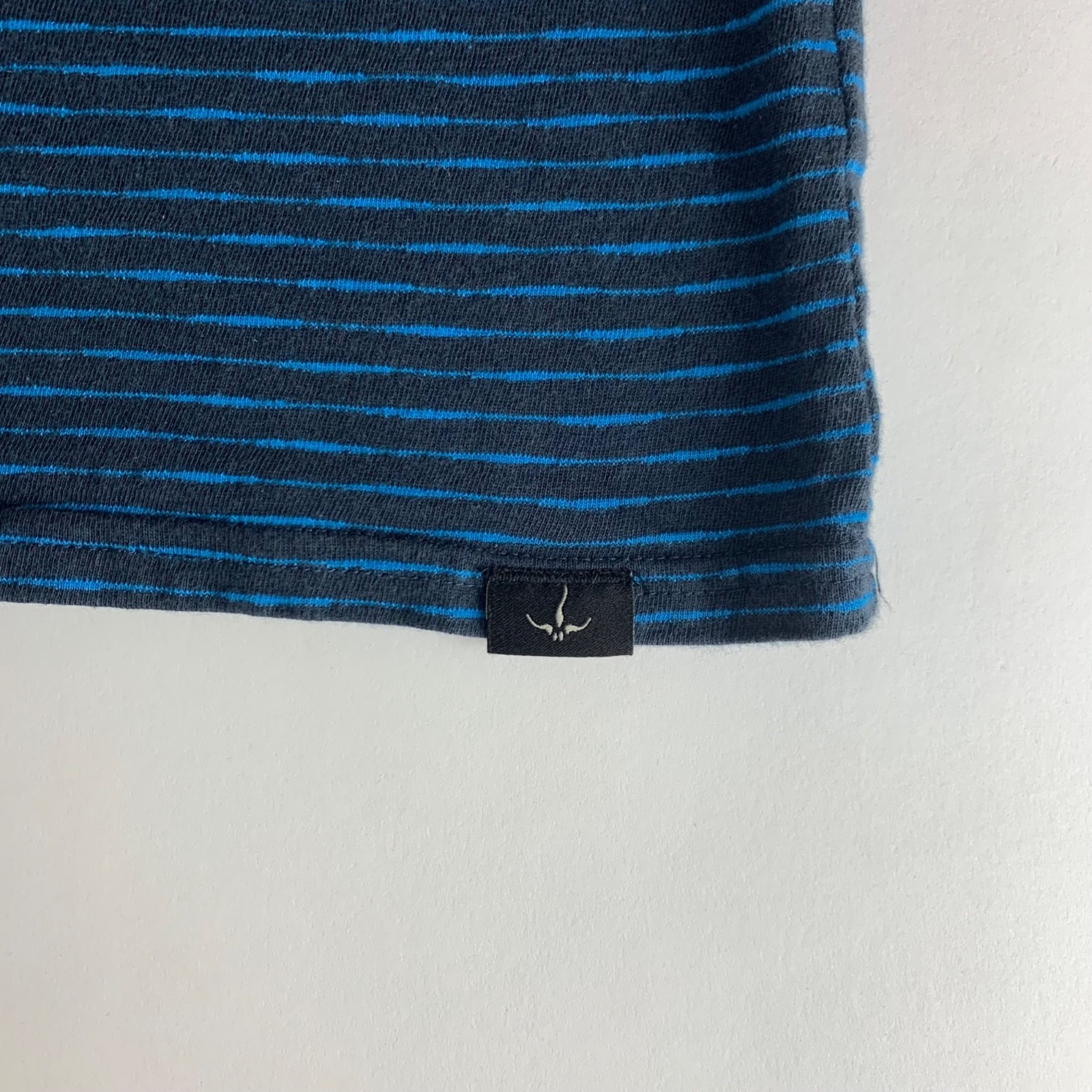 Prana Black Blue Short Sleeve Crewneck Shirt Mens Large gallery